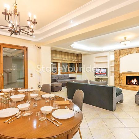 Luxury Appartment, Only 7 Minutes From Thessaloniki Airport And 15 Minutes From City Center ,For 8-23 People Also For Gatherings And Parties Neon Rysion Εξωτερικό φωτογραφία