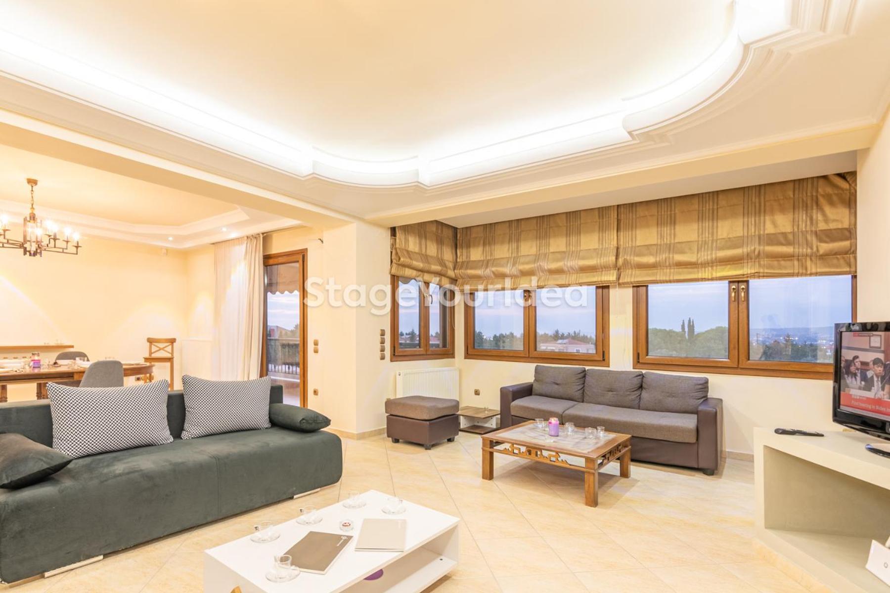 Luxury Appartment, Only 7 Minutes From Thessaloniki Airport And 15 Minutes From City Center ,For 8-23 People Also For Gatherings And Parties Neon Rysion Εξωτερικό φωτογραφία