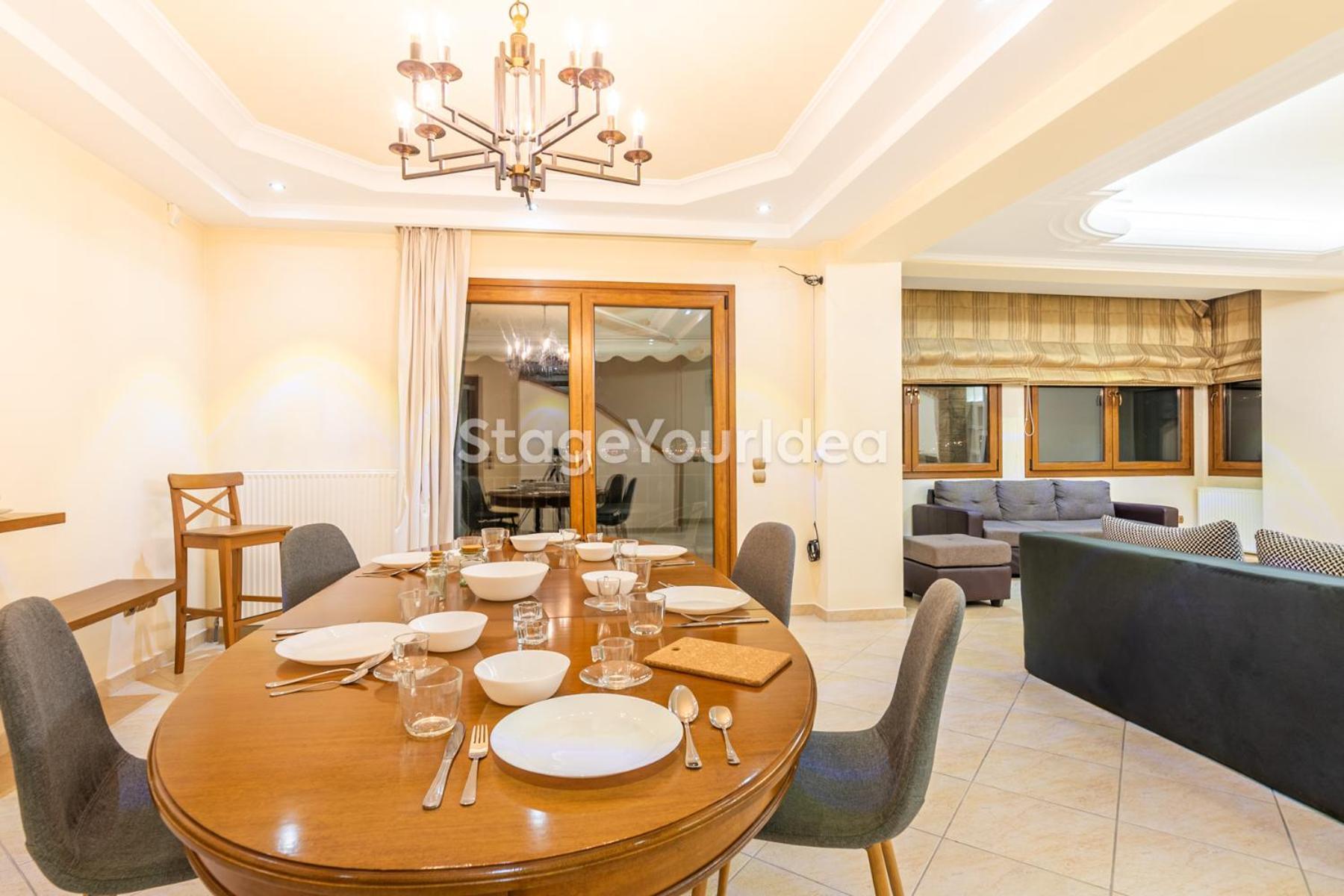 Luxury Appartment, Only 7 Minutes From Thessaloniki Airport And 15 Minutes From City Center ,For 8-23 People Also For Gatherings And Parties Neon Rysion Εξωτερικό φωτογραφία