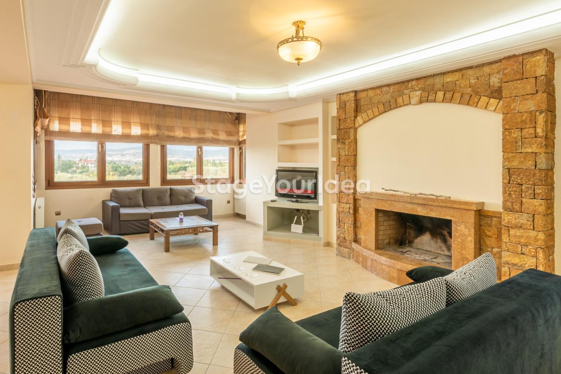 Luxury Appartment, Only 7 Minutes From Thessaloniki Airport And 15 Minutes From City Center ,For 8-23 People Also For Gatherings And Parties Neon Rysion Εξωτερικό φωτογραφία