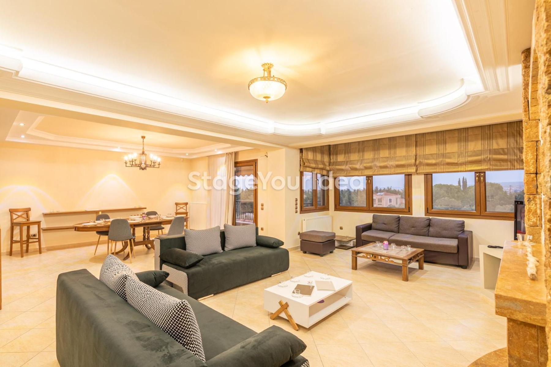 Luxury Appartment, Only 7 Minutes From Thessaloniki Airport And 15 Minutes From City Center ,For 8-23 People Also For Gatherings And Parties Neon Rysion Εξωτερικό φωτογραφία
